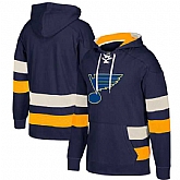 Customized Men's St. Louis Blues Navy All Stitched Hooded Sweatshirt,baseball caps,new era cap wholesale,wholesale hats