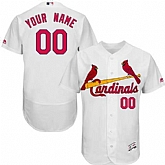 Customized Men's St. Louis Cardinals White Flexbase Jersey,baseball caps,new era cap wholesale,wholesale hats