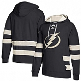 Customized Men's Tampa Bay Lightning Black All Stitched Hooded Sweatshirt,baseball caps,new era cap wholesale,wholesale hats