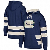 Customized Men's Vancouver Canucks Navy All Stitched Hooded Sweatshirt,baseball caps,new era cap wholesale,wholesale hats