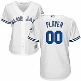 Customized Women Blue Jays White New Cool Base Jersey,baseball caps,new era cap wholesale,wholesale hats
