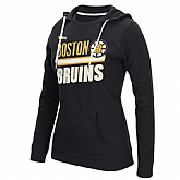 Customized Women Bruins Black CCM All Stitched Hooded Sweatshirt,baseball caps,new era cap wholesale,wholesale hats
