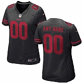 Customized Women Nike San Francisco 49ers Black Game Jersey,baseball caps,new era cap wholesale,wholesale hats