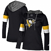Customized Women Penguins Black All Stitched Hooded Sweatshirt,baseball caps,new era cap wholesale,wholesale hats