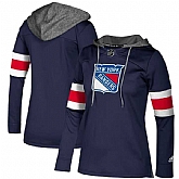 Customized Women Rangers Navy All Stitched Hooded Sweatshirt,baseball caps,new era cap wholesale,wholesale hats