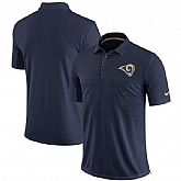Men's Los Angeles Rams Nike Navy Early Season Polo 90Hou,baseball caps,new era cap wholesale,wholesale hats