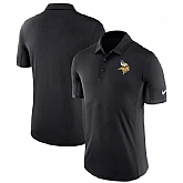 Men's Minnesota Vikings Nike Black Evergreen Polo 90Hou,baseball caps,new era cap wholesale,wholesale hats