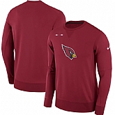 Men's Nike Arizona Cardinals Nike Cardinal Sideline Team Logo Performance Sweatshirt 90Hou,baseball caps,new era cap wholesale,wholesale hats
