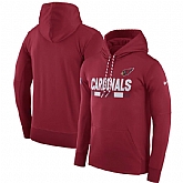 Men's Nike Arizona Cardinals Nike Cardinal Sideline Team Name Performance Pullover Hoodie 90Hou,baseball caps,new era cap wholesale,wholesale hats