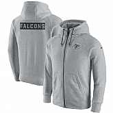Men's Nike Atlanta Falcons Nike Ash Gridiron Gray 2.0 Full Zip Hoodie 90Hou,baseball caps,new era cap wholesale,wholesale hats