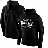 Men's Nike Baltimore Ravens Nike Black Circuit Property Of Performance Pullover Hoodie 90Hou,baseball caps,new era cap wholesale,wholesale hats