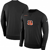 Men's Nike Cincinnati Bengals Nike Black Sideline Team Logo Performance Sweatshirt 90Hou,baseball caps,new era cap wholesale,wholesale hats