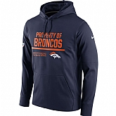 Men's Nike Denver Broncos Nike Navy Circuit Property Of Performance Pullover Hoodie 90Hou,baseball caps,new era cap wholesale,wholesale hats
