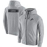 Men's Nike Detroit Lions Nike Ash Gridiron Gray 2.0 Full Zip Hoodie 90Hou,baseball caps,new era cap wholesale,wholesale hats