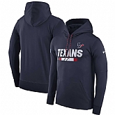 Men's Nike Houston Texans Nike Navy Sideline Team Name Performance Pullover Hoodie FengYun,baseball caps,new era cap wholesale,wholesale hats