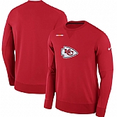 Men's Nike Kansas City Chiefs Nike Red Sideline Team Logo Performance Sweatshirt 90Hou,baseball caps,new era cap wholesale,wholesale hats