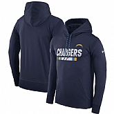 Men's Nike Los Angeles Chargers Nike Navy Sideline Team Name Performance Pullover Hoodie 90Hou,baseball caps,new era cap wholesale,wholesale hats