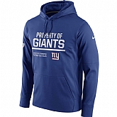 Men's Nike New York Giants Nike Royal Circuit Property Of Performance Pullover Hoodie 90Hou,baseball caps,new era cap wholesale,wholesale hats