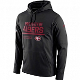 Men's Nike San Francisco 49ers Nike Black Circuit Property Of Performance Pullover Hoodie 90Hou,baseball caps,new era cap wholesale,wholesale hats