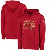 Men's Nike San Francisco 49ers Nike Scarlet Circuit Property Of Performance Pullover Hoodie 90Hou,baseball caps,new era cap wholesale,wholesale hats