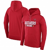 Men's Nike Tampa Bay Buccaneers Nike Red Sideline Team Name Performance Pullover Hoodie FengYun,baseball caps,new era cap wholesale,wholesale hats