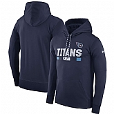 Men's Nike Tennessee Titans Nike Navy Sideline Team Name Performance Pullover Hoodie FengYun,baseball caps,new era cap wholesale,wholesale hats