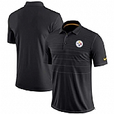 Men's Pittsburgh Steelers Nike Black Early Season Polo 90Hou,baseball caps,new era cap wholesale,wholesale hats