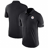 Men's Pittsburgh Steelers Nike Black Evergreen Polo 90Hou,baseball caps,new era cap wholesale,wholesale hats