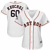 Women Houston Astros #60 Dallas Keuchel White 2017 World Series Bound Cool Base Player Jersey,baseball caps,new era cap wholesale,wholesale hats