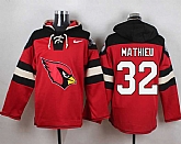 Arizona Cardinals #32 Tyrann Mathieu Red Player Stitched Pullover NFL Hoodie,baseball caps,new era cap wholesale,wholesale hats
