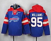 Buffalo Bills #95 Williams Royal Blue Player Stitched Pullover NFL Hoodie,baseball caps,new era cap wholesale,wholesale hats