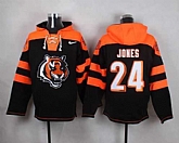 Cincinnati Bengals #24 Adam Jones Black Player Stitched Pullover NFL Hoodie,baseball caps,new era cap wholesale,wholesale hats