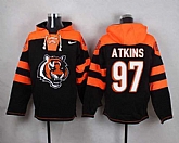 Cincinnati Bengals #97 Geno Atkins Black Player Stitched Pullover NFL Hoodie,baseball caps,new era cap wholesale,wholesale hats