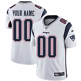 Customized Men & Women & Youth Nike Patriots White Vapor Untouchable Player Limited Jersey,baseball caps,new era cap wholesale,wholesale hats