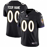 Customized Men & Women & Youth Nike Ravens Black Vapor Untouchable Player Limited Jersey,baseball caps,new era cap wholesale,wholesale hats