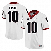 Georgia Bulldogs #10 Jacob Eason White College Football Jersey DingZhi,baseball caps,new era cap wholesale,wholesale hats
