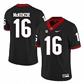 Georgia Bulldogs #16 Isaiah McKenzie Black College Football Jersey DingZhi,baseball caps,new era cap wholesale,wholesale hats