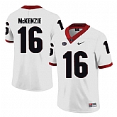 Georgia Bulldogs #16 Isaiah McKenzie White College Football Jersey DingZhi,baseball caps,new era cap wholesale,wholesale hats
