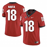 Georgia Bulldogs #18 Isaac Nauta Red College Football Jersey DingZhi,baseball caps,new era cap wholesale,wholesale hats