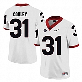 Georgia Bulldogs #31 Chris Conley White College Football Jersey DingZhi,baseball caps,new era cap wholesale,wholesale hats