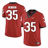 Georgia Bulldogs #35 Brian Herrien Red College Football Jersey DingZhi,baseball caps,new era cap wholesale,wholesale hats