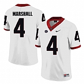 Georgia Bulldogs #4 Keith Marshall White College Football Jersey DingZhi,baseball caps,new era cap wholesale,wholesale hats