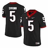 Georgia Bulldogs #5 Damian Swann Black College Football Jersey DingZhi,baseball caps,new era cap wholesale,wholesale hats