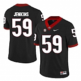 Georgia Bulldogs #59 Jordan Jenkins Black College Football Jersey DingZhi,baseball caps,new era cap wholesale,wholesale hats