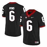 Georgia Bulldogs #6 Javon Wims Black College Football Jersey DingZhi,baseball caps,new era cap wholesale,wholesale hats