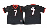 Georgia Bulldogs #7 D'Andre Swift Black College Football Jersey,baseball caps,new era cap wholesale,wholesale hats