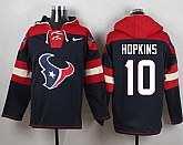 Houston Texans #10 DeAndre Hopkins Navy Blue Player Stitched Pullover NFL Hoodie,baseball caps,new era cap wholesale,wholesale hats