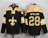 New Orleans Saints #28 C.J. Spiller Black Player Stitched Pullover NFL Hoodie,baseball caps,new era cap wholesale,wholesale hats