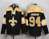 New Orleans Saints #94 Cameron Jordan Black Player Stitched Pullover NFL Hoodie,baseball caps,new era cap wholesale,wholesale hats