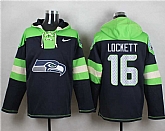Seattle Seahawks #16 Tyler Lockett Steel Blue Player Stitched Pullover NFL Hoodie,baseball caps,new era cap wholesale,wholesale hats